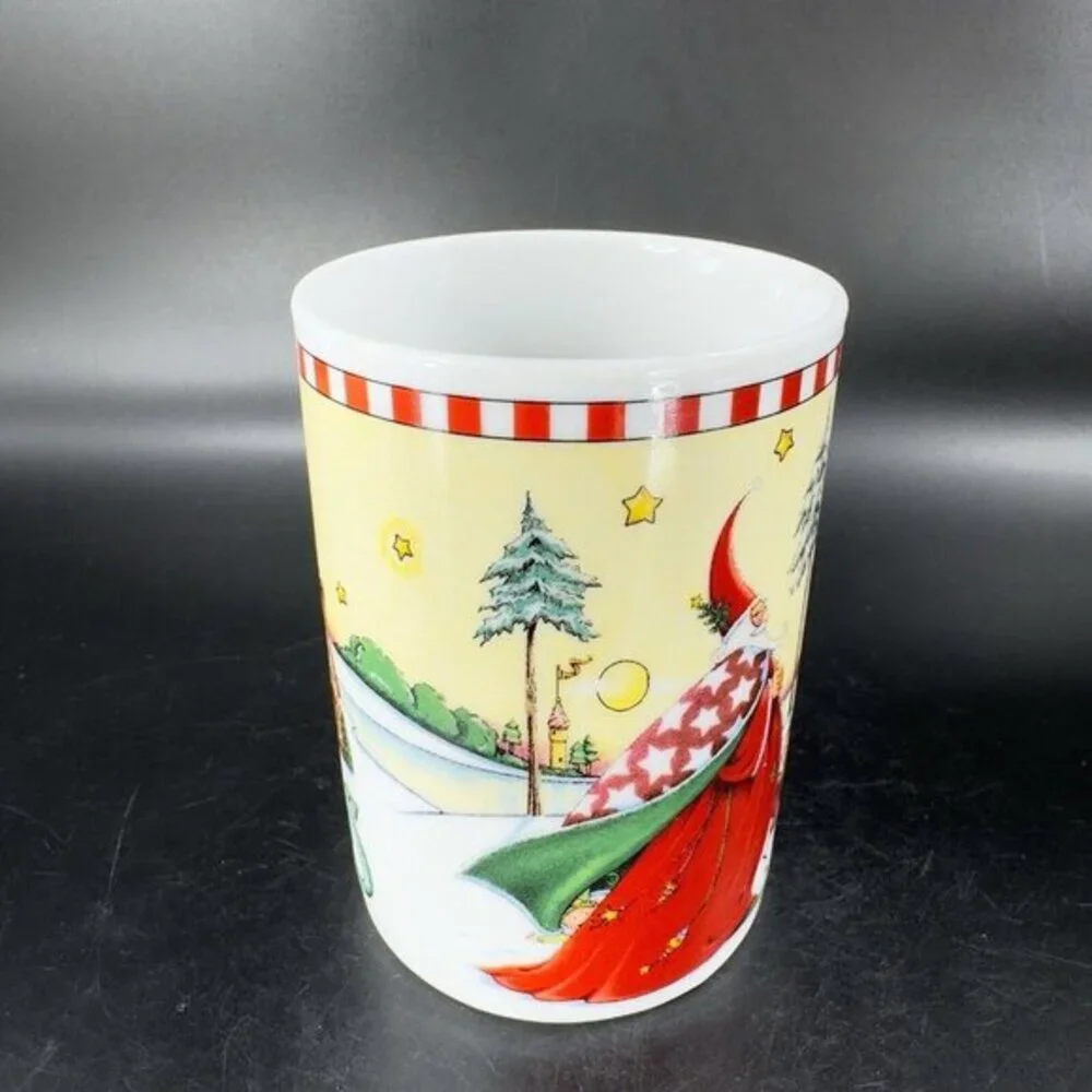 Mary Engelbreit Old World Santa‎ Mug Cup Santa Ceramic Coffee Mug Cup 2001 VTG